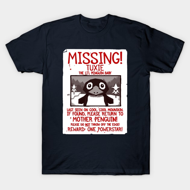 Missing Penguin! T-Shirt by blairjcampbell